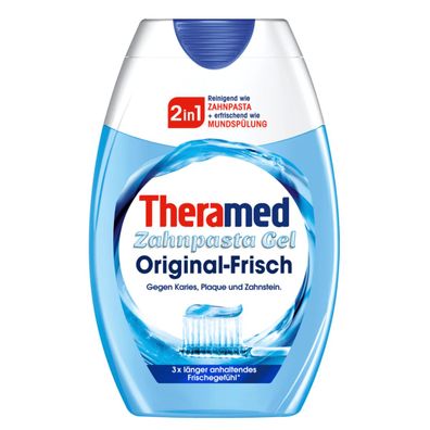 Theramed 2in1 Zahnpasta Gel und Mundspülung Original Frisch 75ml