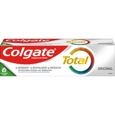 Colgate Total Original Zahnpasta mit Fluorid Schutz vor Bakterien 75ml
