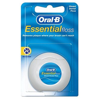Oral-B Essentialfloss Ungewachst 50m (Zahnseide), 4er Pack (4 X 1 Stück)