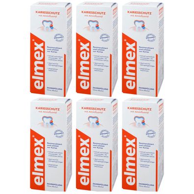 Elmex Kariesschutz Zahnspülung 6er Pack 2400ml