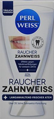 Perlweiss Zahnweiss Raucher, 50 ml, 6er Pack (6 x 50 ml)