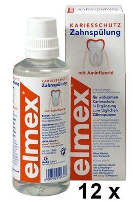 Elmex Kariesschutz Zahnspülung 12er Pack 4800ml