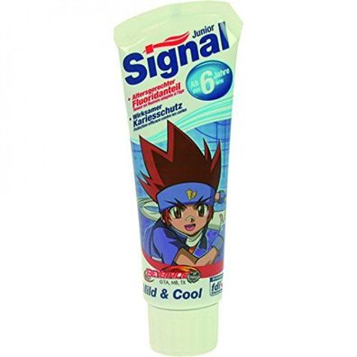 Signal Junior Zahnpasta Zahnpflege für Kinder Sortiert 75 ml 6er Pack