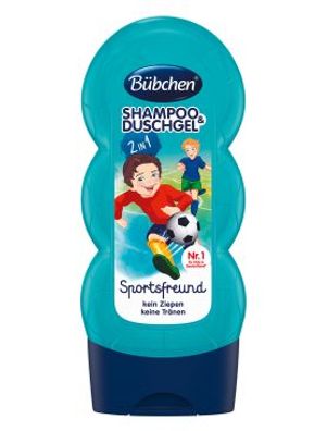 Bübchen Shampoo and Shower Sportsfreund für Kinder 230ml 8er Pack