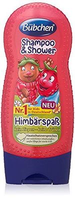 Bübchen Kids Shampoo und Shower Himbärspaß 230ml 4er Pack