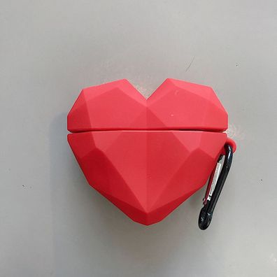 Cartoon 3D Diamant Herz Hülle Schutzhülle für Apple AirPods 1/2 und AirPods Pro