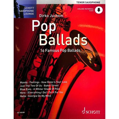 Pop Ballads (Saxophone Lounge) - Noten für Tenorsaxophon und Klavier (+ Online Audio)