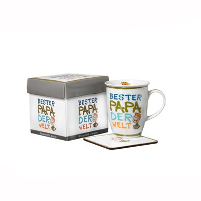 Ritzenhoff und Breker Kaffeebecher mit Geschenkebox Bester Papa