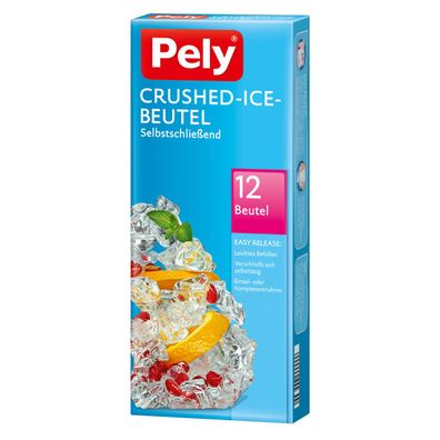 Pely Crushed Ice Beutel Selbstschließend Easy Release 12 Stück