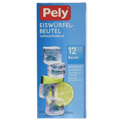 Pely Eiswürfel Beutel selbstschließend Easy Release 12 Stück