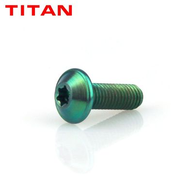 Titan Schrauben M5 x 15mm Innenvielzahn 4 Stück in Grün Racefoxx