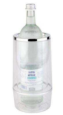 Assheuer und Pott Getränkeflaschenkühler Transparent aus Polystyrol