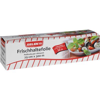 Selex Frischhaltefolie mit hervorragendem Hafteffekt 29cm x 300m 1108g