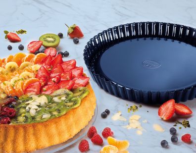 Obstkuchenform 28cm Profi blau