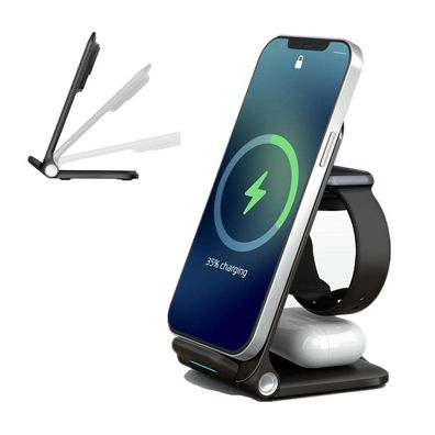 3 in 1 Faltbar Kabelloses Ladegerät, Fast Wireless Charger
