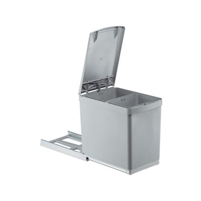 Wesco Mülleimer Einbau-Abfallsammler Mülltrenner Abfalltrennsystem Basic 2x7,5L ...