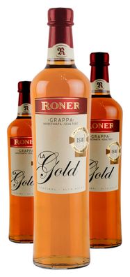 3 x Roner Grappa La Gold