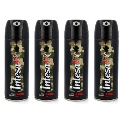 intesa unisex - Z4 Supersex - Parfum Deodorant 4x 125ml