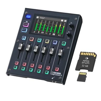 Boss GCS-5 Gigcaster Streaming Mixer mit SD-Karte
