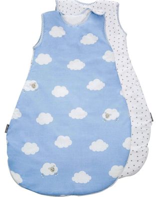 Roba Ganzjahres-Babyschlafsack Kleine Wolke blau 90 cm (Gr. 90 - 99 cm)
