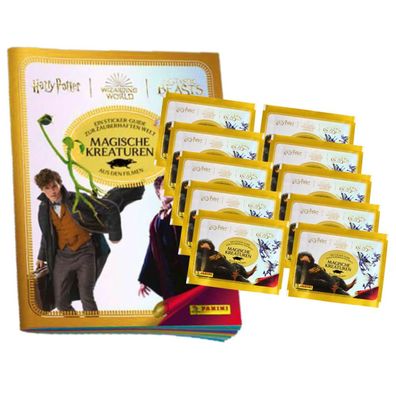 Panini Harry Potter Sticker - Magische Kreaturen (2023) - 1 Album + 10 Tüten Samme...