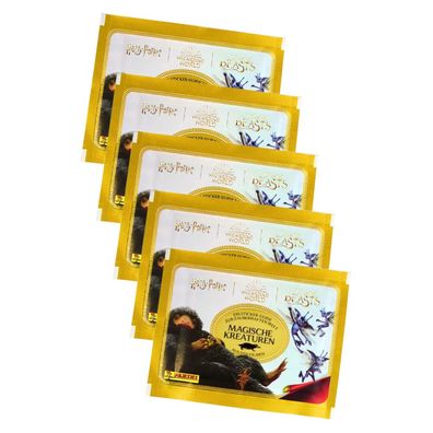Panini Harry Potter Sticker - Magische Kreaturen (2023) - 5 Tüten Sammelsticker