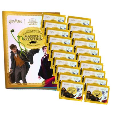 Panini Harry Potter Sticker - Magische Kreaturen (2023) - 1 Album + 20 Tüten Samme...