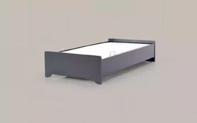 Designerbetten Kinderbett schwarz Bett Jugendbett Holzmöbel 100x200cm NEU