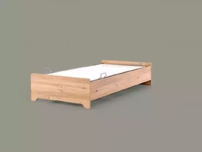 Designerbetten Babybett braun modernes Jugendbett Holzmöbel 100x200cm neu