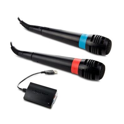 Original Playstation 2 Mikrofone - Micros für Singstar Inkl. Anschluss Adapter - Ps2