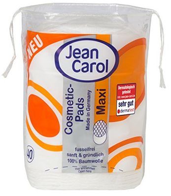 Jean Carol Duo Pads Natural Care, Maxi oval, 10er Pack (10 x 40 Stück)