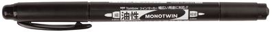 TOMBOW Doppel-Fineliner MONO twin schwarz mit 2 Spitzen