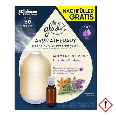 Glade Aromatherapy Essentials Oil Duft Diffuser Lavendel und Sandelholz