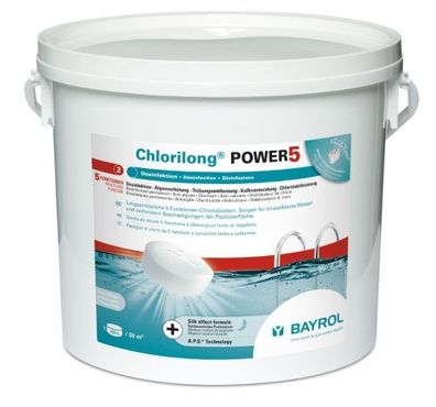 BAYROL Chlorilong® POWER 5 Mutlitabs 200 g 5 Funktionen Chlortabletten für Desin