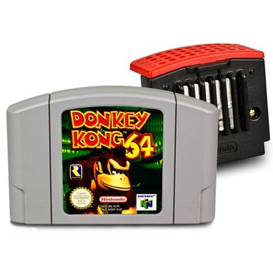 N64 Spiel Donkey Kong 64 mit Expansion Pak - Grafikerweiterung