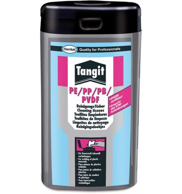 Tangit PE-Reinigungstücher gemäß DVGW VP 603 (100 Stück/ Dose) PE, PP und PVDF