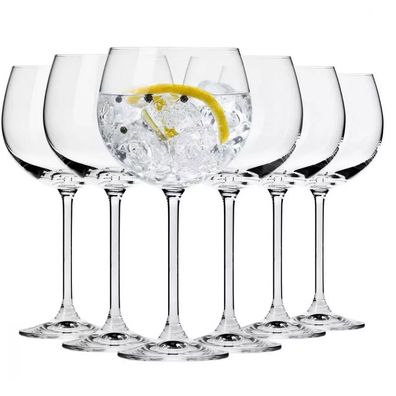 Krosno Gläser für Wasser Gin Aperol Getränke | Set 6 | 480 ml | Spülmaschine