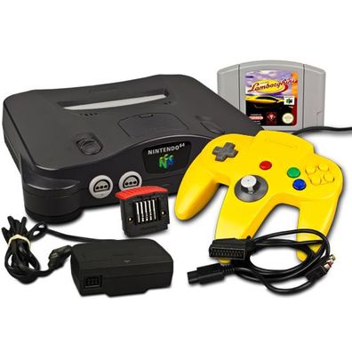 Nintendo 64 - N64 Konsole + Controller + Expansions PAK + Lamborghini