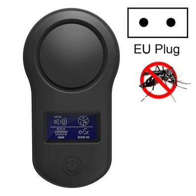 Display Ultraschall-Insektenvertreiber - Europäischer Standard (Schwarz)