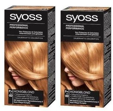 Syoss Professional Pro Cellium Keratin Colors 8-7 Honigblond dauerhafte Haarfarbe