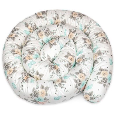 Seitenschläferkissen Bettschlange Body Pillow 150 cm Baumwolle - Kopfkissen lang Bett