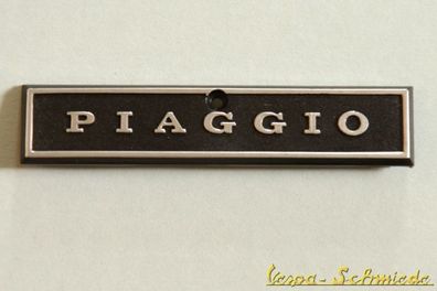 VESPA - Emblem Schriftzug Kaskade "Piaggio" - PX alt / P200E / P150S Beinschild