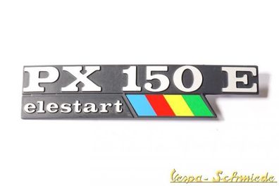 VESPA Emblem Schriftzug Seitenhaube "PX 150 E elestart Lusso" PX150E Arcobaleno