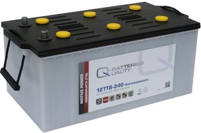 Q-Batteries 12TTB-240 12V 240Ah (C20) Blockbatterie, positive Röhrchenplatte