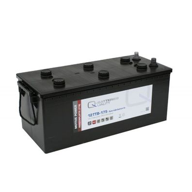 Q-Batteries 12TTB-175 12V 175Ah (C20) geschlossene Blockbatterie, positive Röhrche...