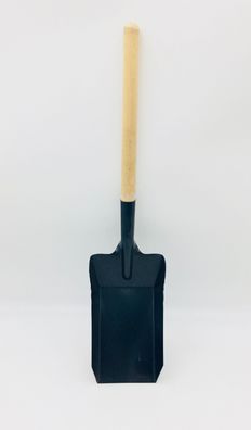 Kehrblech / Kohleschaufel 190 x 110 mm - mit Holzgriff klein Gesamtlänge 49 cm