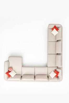 Ecksofa U-Form Wohnzimmer Sofa Couch Polstersofa Modern Wohnlandschaft
