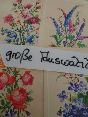 alte Postkarten AK Serie 850 Blumen wie gemalt zum Geburtstag