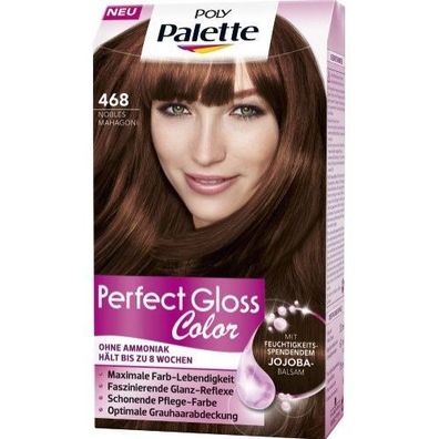 Schwarzkopf Poly Palette Nobles Mahagoni 468 Haarfarbe Perfect Gloss Color