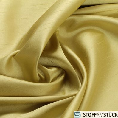 Stoff Polyester Taft zitronengelb Dupion Optik JAB Anstoetz 8-3103-135 gelb
